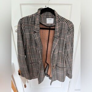 plaid blazer